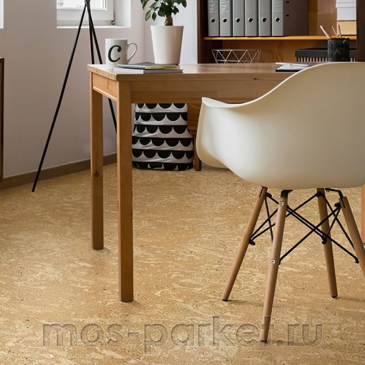 Замковое напольное пробковое покрытие Corkstyle Eco Cork Madeira Sand
