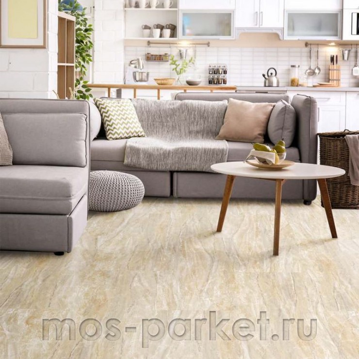 Замковое напольное пробковое покрытие Corkstyle Marmo Marron