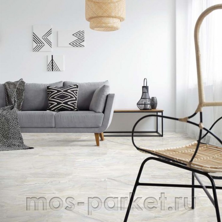 Замковое напольное пробковое покрытие Corkstyle Marmo Perla