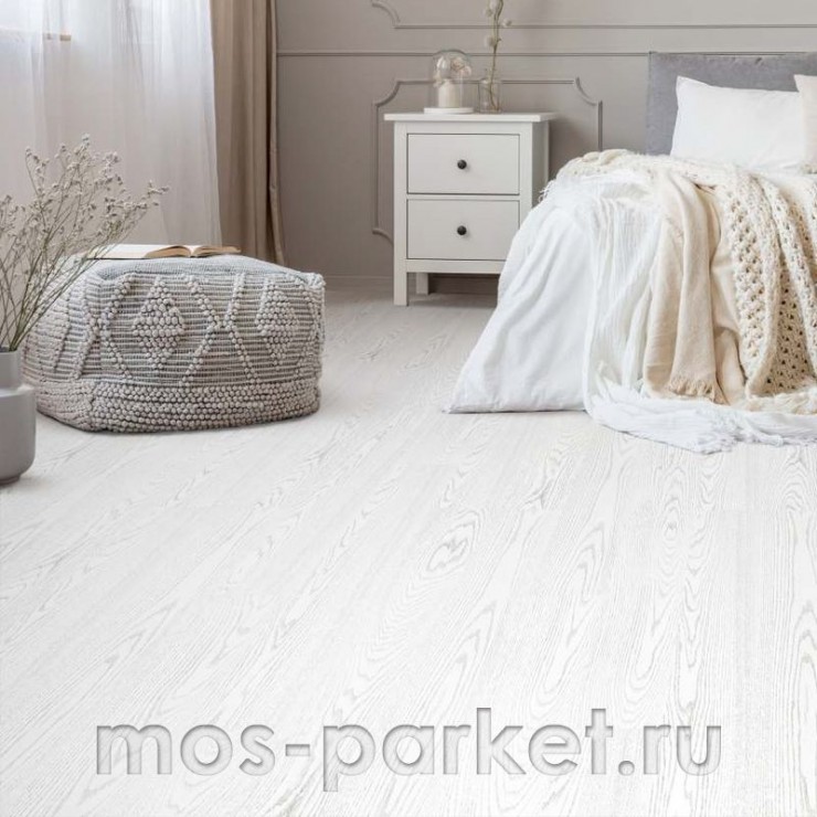 Клеевое напольное пробковое покрытие Corkstyle Wood XL Oak White