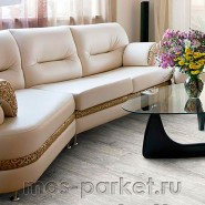 Замковое напольное пробковое покрытие Corkstyle Wood Castle Oak White