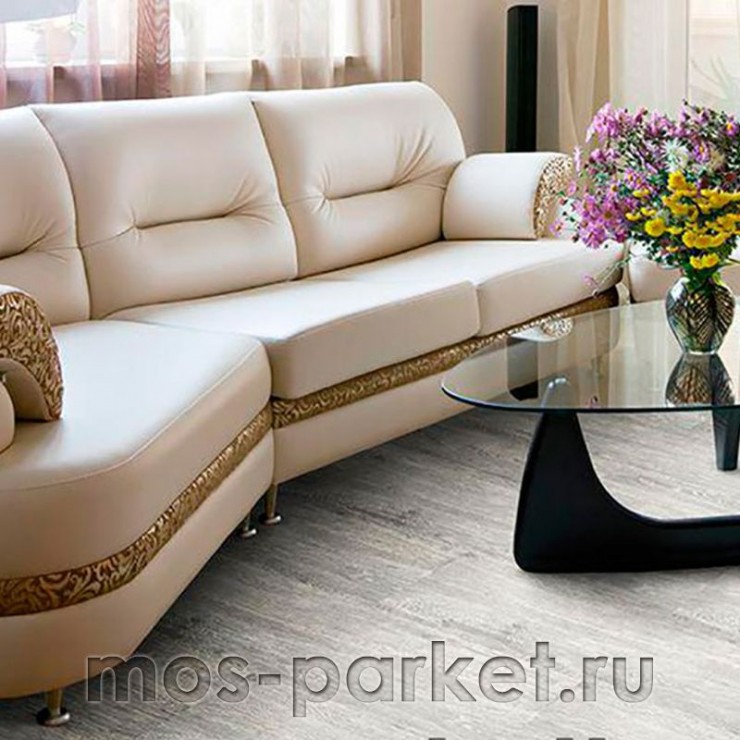 Замковое напольное пробковое покрытие Corkstyle Wood Castle Oak White
