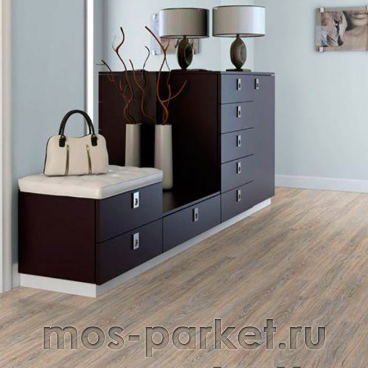 Клеевое напольное пробковое покрытие Corkstyle Wood CorkOak Leashed