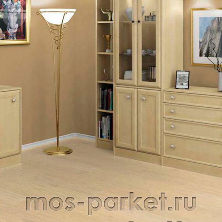 Замковое напольное пробковое покрытие Corkstyle Wood Oak Creme