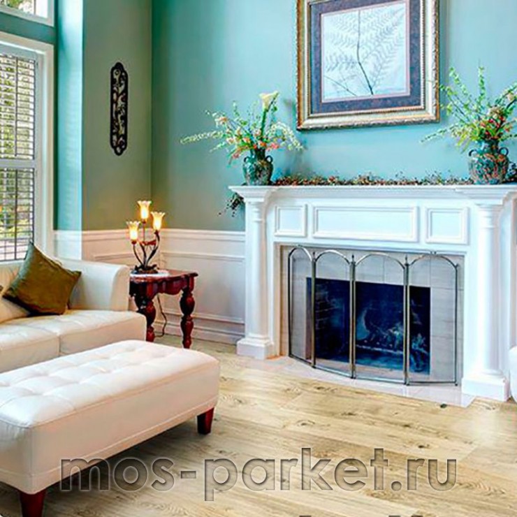 Клеевое напольное пробковое покрытие Corkstyle Wood Oak Virginia White