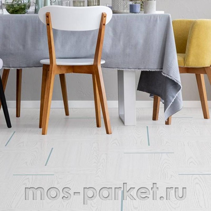 Замковое напольное пробковое покрытие Corkstyle Woodwise Spark Blue