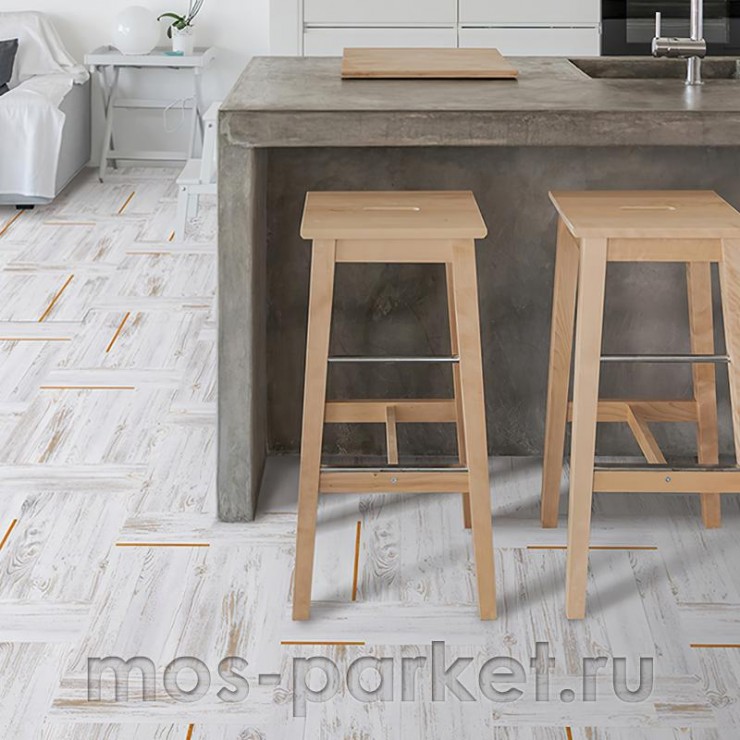 Замковое напольное пробковое покрытие Corkstyle Woodwise Spark Orange