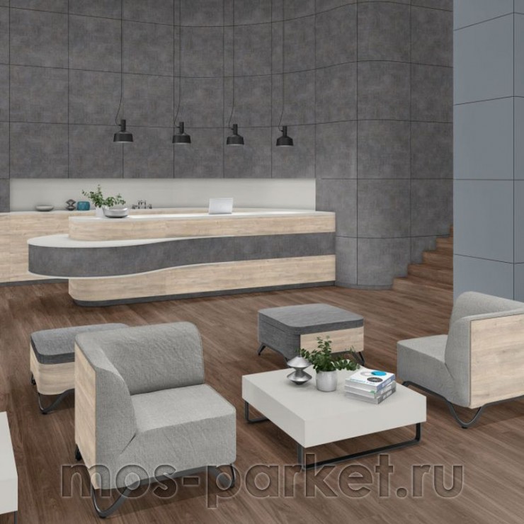 Напольное пробковое покрытие Egger Comfort+ Classic 10/32 EPC033 Орех Турени тёмный