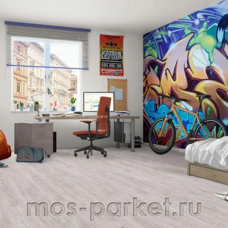 Напольное пробковое покрытие Egger Comfort+ Large 10/32 EPC002 Дуб Уолтем белый