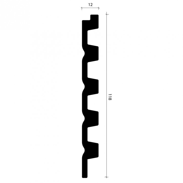 Стеновая панель AlpineWalls LineArt ECO2741W Белый
