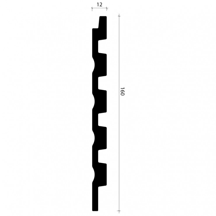 Стеновая панель AlpineWalls LineArt ECO6601W Белый