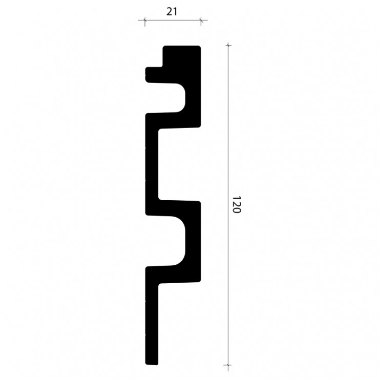 Стеновая панель AlpineWalls LineArt ECO7401W Белый