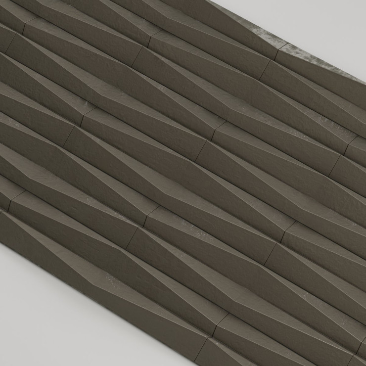 Стеновая панель AlpineWalls Geometrium ECOGR0204G Белая
