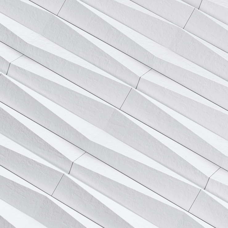 Стеновая панель AlpineWalls Geometrium ECOGR0205W Белая