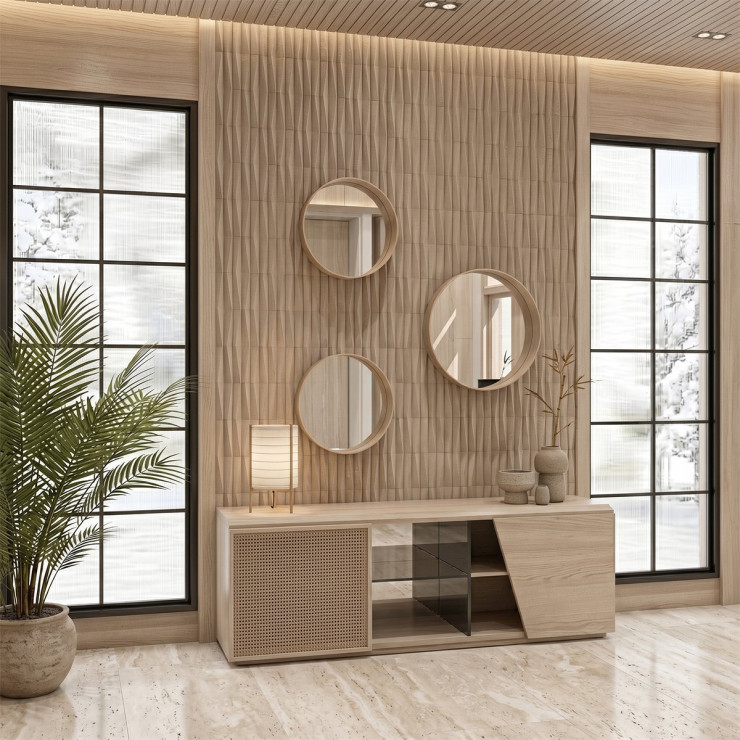 Стеновая панель AlpineWalls Geometrium ECOGR0205W Белая