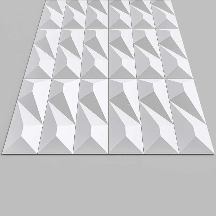 Стеновая панель AlpineWalls Geometrium ECOGR0206W Белая