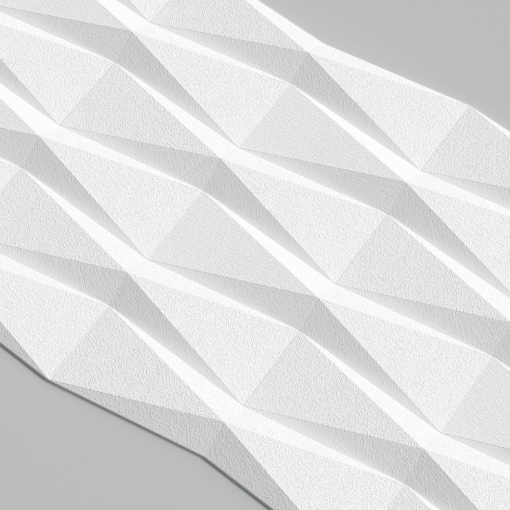 Стеновая панель AlpineWalls Geometrium ECOGR0208W Белая