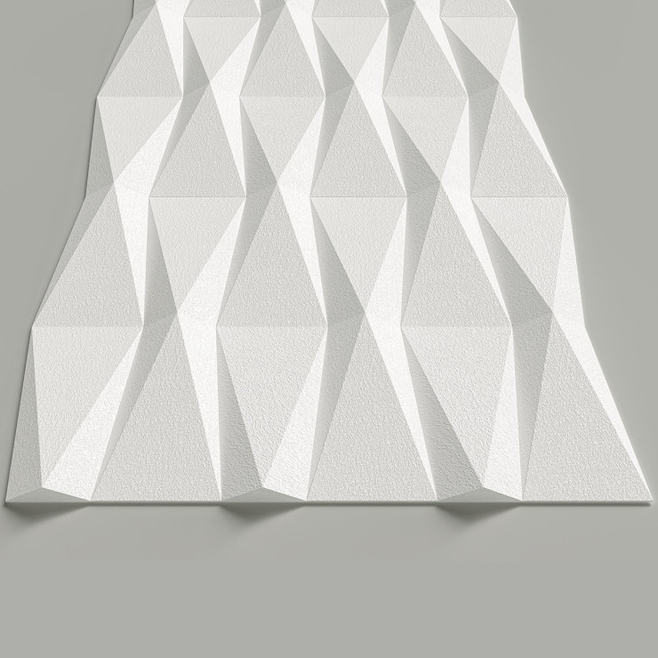 Стеновая панель AlpineWalls Geometrium ECOGR0208W Белая