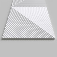 Стеновая панель AlpineWalls Geometrium ECOGR0209W Белая Стеновая панель AlpineWalls Geometrium ECOGR0209W Белая