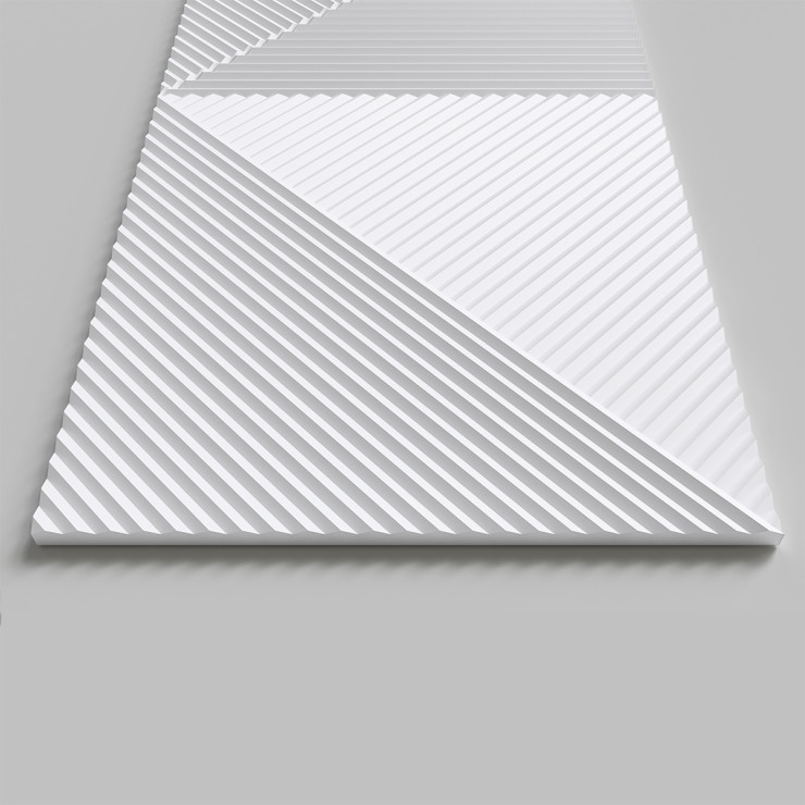 Стеновая панель AlpineWalls Geometrium ECOGR0209W Белая