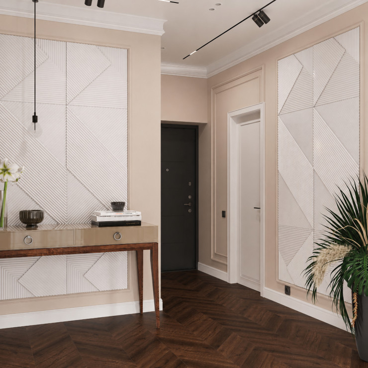 Стеновая панель AlpineWalls Geometrium ECOGR0209W Белая