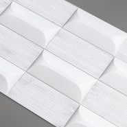 Стеновая панель AlpineWalls Geometrium ECOGR0210W Белая Стеновая панель AlpineWalls Geometrium ECOGR0210W Белая