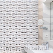 Деревянные стеновые панели Crownwood WP3D1031 Домчик Белый