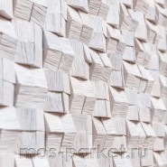Деревянные стеновые панели Crownwood WP3D1031 Домчик Белый