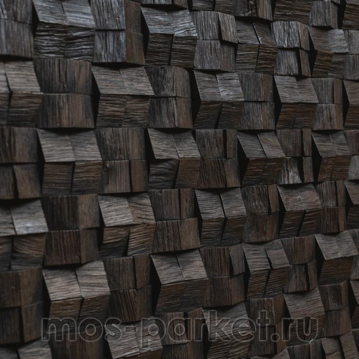 Деревянные стеновые панели Crownwood WP3D1061 Домчик Эбен