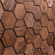 Деревянные стеновые панели Crownwood WP3D15050 Соты фаска