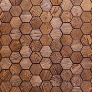 Деревянные стеновые панели Crownwood WP3D15050 Соты фаска