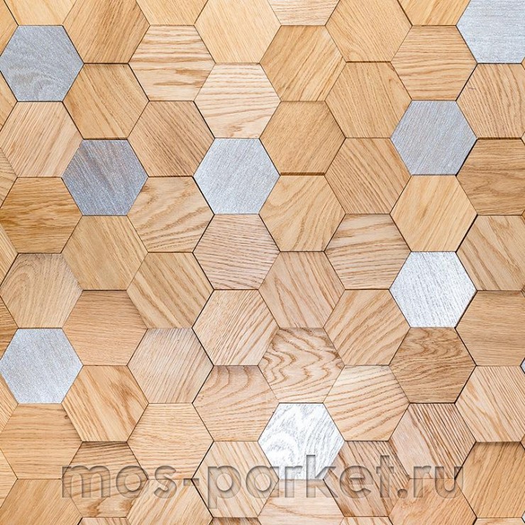 Деревянные стеновые панели Crownwood WP3D15R020 Соты 3Д