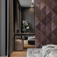 Деревянная мозаика для стен Crownwood Колос WP3D17Т20 