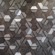 Деревянная мозаика для стен Crownwood Магна Эбен WP3D18R020