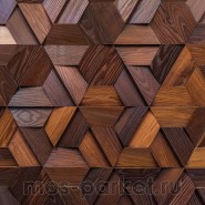 Деревянная мозаика для стен Crownwood Магна термо WP3D18Т21