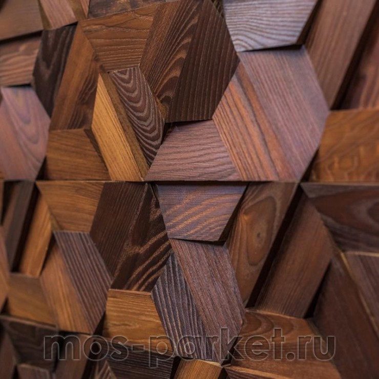 Деревянная мозаика для стен Crownwood Магна термо WP3D18Т21
