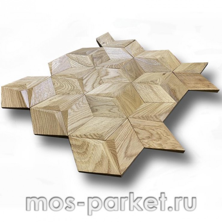 Деревянная мозаика для стен Crownwood Мерси WP3D19021