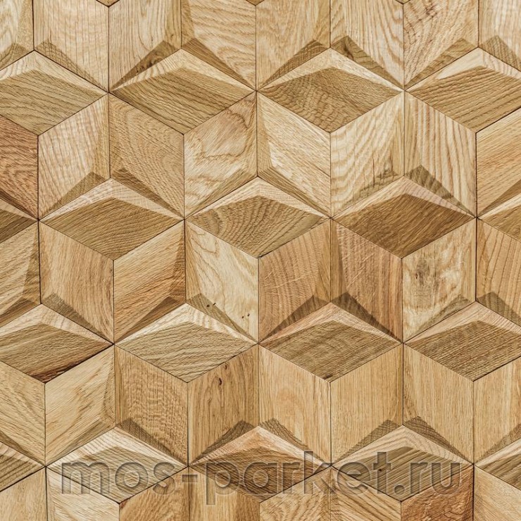 Деревянная мозаика для стен Crownwood Мерси WP3D19021