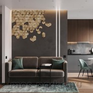 Деревянная мозаика для стен Crownwood Мерси WP3D19021