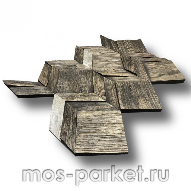 Деревянная мозаика для стен Crownwood Вира Эбен WP3D21R061
