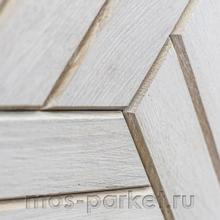 Деревянная мозаика для стен Crownwood Куба Белый WP3D22030