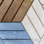 Деревянная мозаика для стен Crownwood Куба Венге WP3D22040