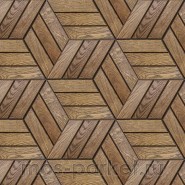 Деревянная мозаика для стен Crownwood Куба Венге WP3D22040