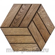 Деревянная мозаика для стен Crownwood Куба Венге WP3D22040