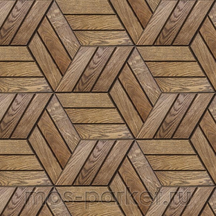 Деревянная мозаика для стен Crownwood Куба Венге WP3D22040