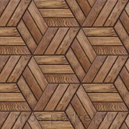 Деревянная мозаика для стен Crownwood Куба Мокко WP3D22050