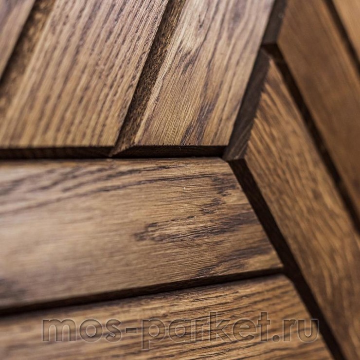 Деревянная мозаика для стен Crownwood Куба Мокко WP3D22050