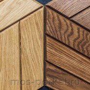 Деревянная мозаика для стен Crownwood Куба Мокко WP3D22050