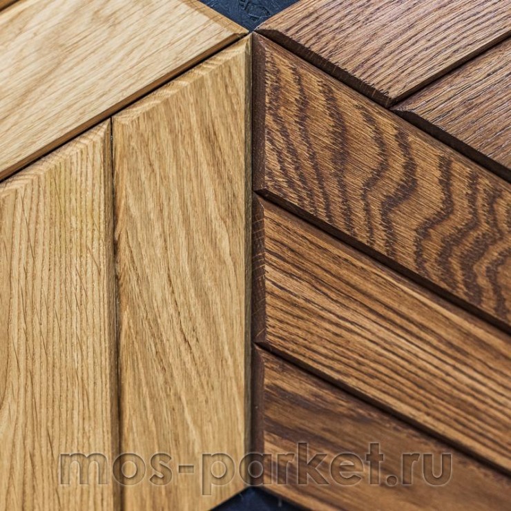 Деревянная мозаика для стен Crownwood Куба Мокко WP3D22050