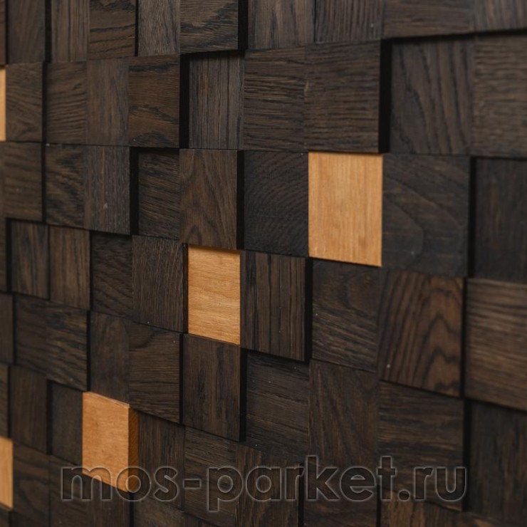 Деревянные стеновые панели Crownwood WP3D2R060 Студия Эбен